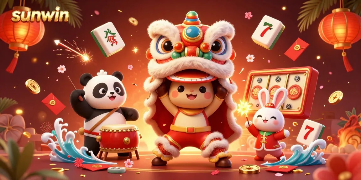 Engage with the vibrant sunwin casino scene featuring exciting elements and energetic characters.