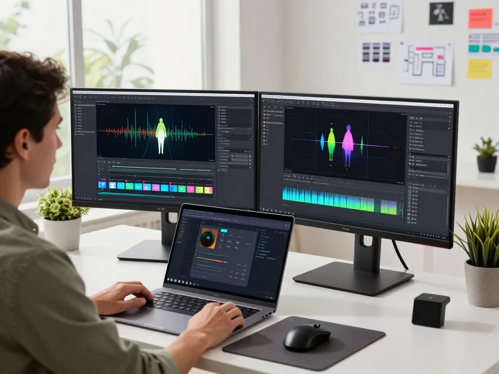 Professional workspace showcasing Kling AI 2.13's advanced motion design technology in action.