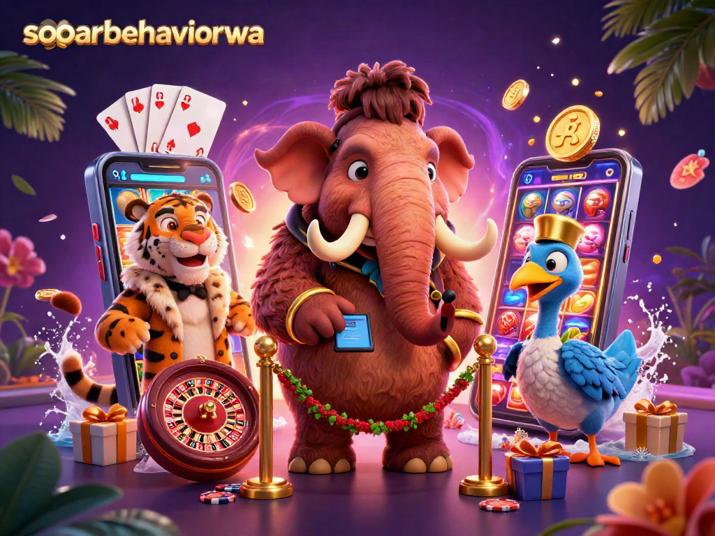 Join the fun at soarbehaviorwa with our vibrant casino scene featuring a dodo bird doorman.