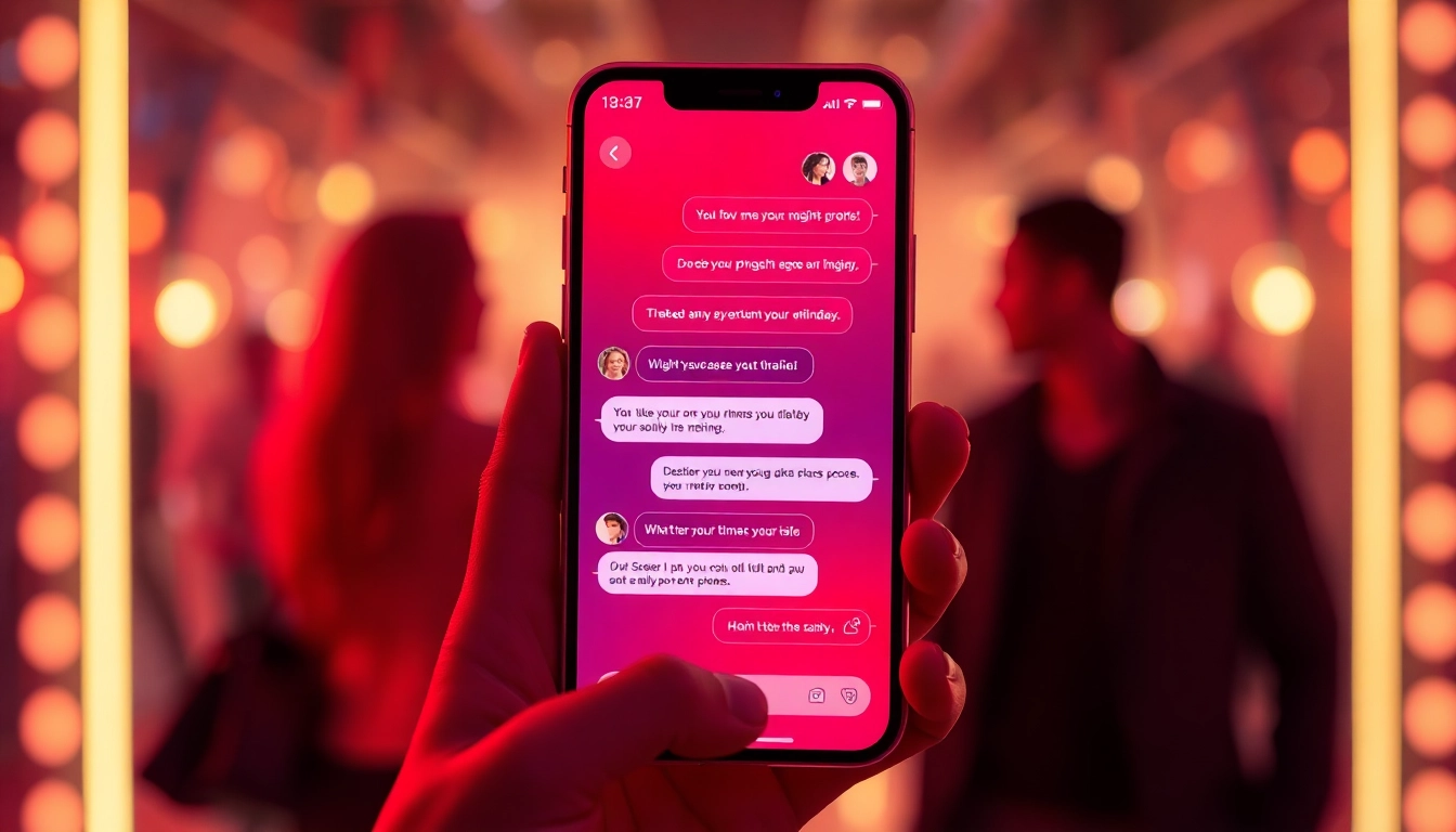 AI chat nsfw interface showcasing vibrant colors and interactive elements for adults.