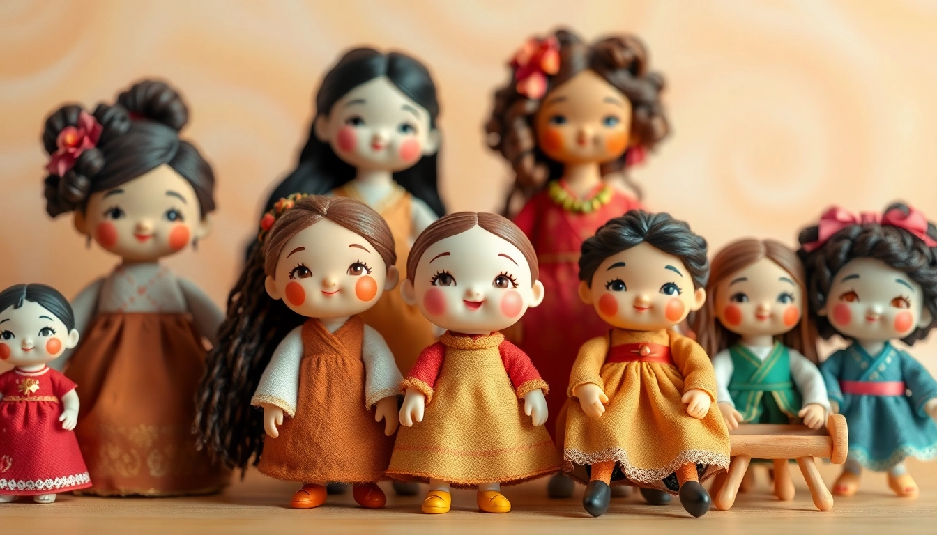 Entdecken Sie kreative Gutdolls, die Vielfalt und traditionelle Kunst repräsentieren.